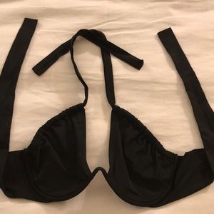 Victoria’s Secret Black Halter Bikini Top